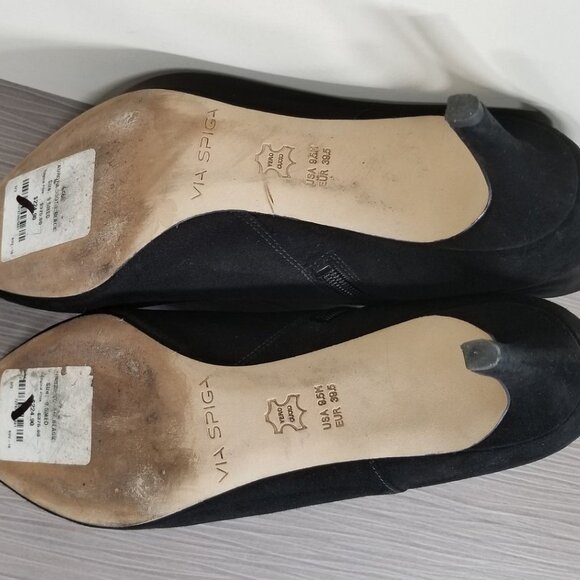 Via Spiga Aurora Bootie, Black Suede, Womens Size 9.5 M / 39.5 - Picture 9 of 10